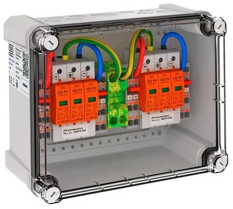 OBO Bettermann Generatoranschlusskasten Typ 1+2 für 2 x 2 Strings (5088440)