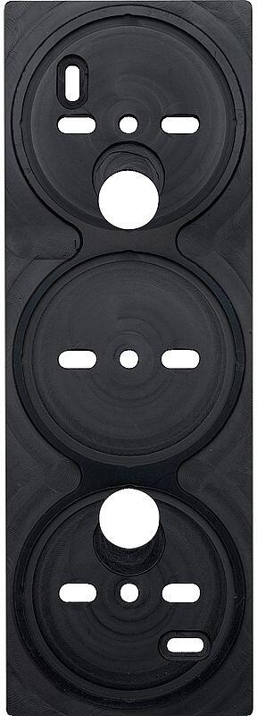 Merten 512699 Schaltungsadapter für M-PLAN II 4883, 3-fach, schwarz