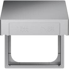 Busch-Jaeger 2518-WD-83 Zwischenring mit Klappdeckel für Zentralscheiben, Busch-balance® SI, alusilber (2CKA001719A0219)