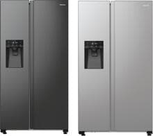 Hisense RS5P535NT Stand Side by Side Kombination, 91,5 cm breit, 566 L, Total No Frost, Wassertank, Eis-/Wasserspender, Multi Air Flow