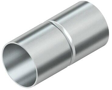 Fintech IESM 40 E5 Steckmuffe, für Rohr-Ø 40 mm, Länge 76 mm, Edelstahl, Werkstoff-Nr.: 1.4571