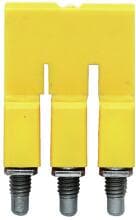 Weidmüller WQV 2.5/3 1053760000 W-Reihe, Querverbinder für Klemmen, Polzahl: 3, gelb (1053760000)