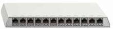 Rutenbeck PP-ClassEA iso-12 Ap rw, ClassEA iso-Patchpanel, geschirmt, Aufputz, für Tisch-/Wandmontage, REG-Montage mit Hutschienenadapter, 12 RJ45-Steckbuchsen, reinweiß (23811112)