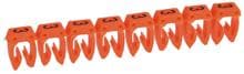 Legrand 038233 CAB 3 Kabelkennzeichnung 4-6 mm², Ziffer 3, orange (800 Stck.)