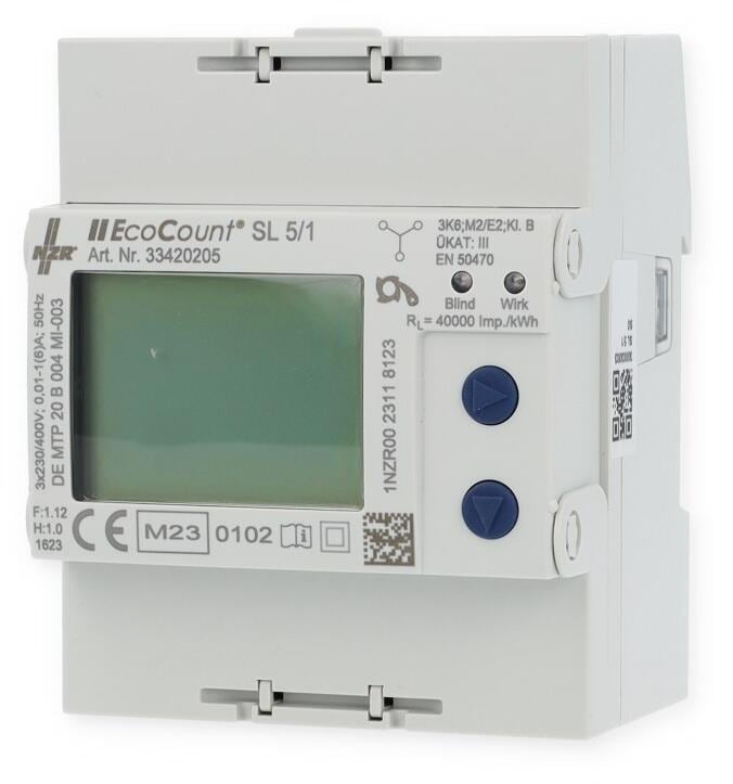 NZR EcoCount SL 5//1A S0 MID Drehstromzähler (33420205)