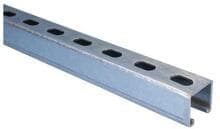 Erico A25H3000HD Montageschiene mit Langloch, 41x41x2,5mm, C-Profil, Stahl (310339)