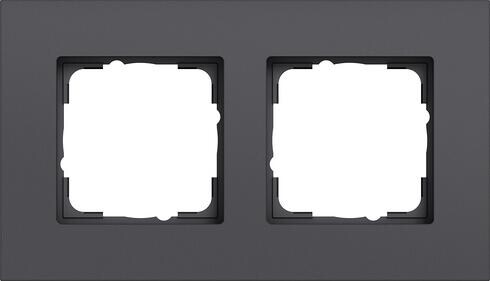 Gira 0212408 Abdeckrahmen Esprit, 2-fach, Aluminium Anthrazit (lackiert)