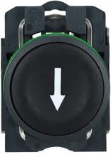 Schneider Electric XB5AA3351 Harmony XB5, Drucktaster, Kunststoff, Pfeil unten, 22mm, tastend, 1S, schwarz