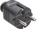 Bachmann Schukostecker, zentral, 250V, 16A, schwarz (910.170)