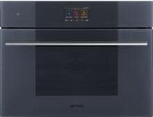 Smeg SO4104M2PG Einbaubackofen mit Mikrowellenfunktion, 59,7 cm breit, 40 L, 15 Heizarten, Kindersicherung, neptune grey