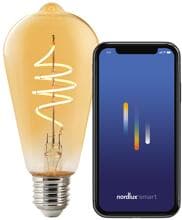 Nordlux Smart E27, ST64 Deco Leuchtmittel, 2200K, 380L, 4,7W, dimmbar, bernstein (2170112747)
