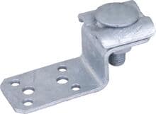 Dehn AL ZF DUL 6.10 B5.2 6.5 L81 STTZN Anschlusslasche Z-Form St/tZn m. Doppelüberleger f. Rd 8-10mm St/tZn (377201)