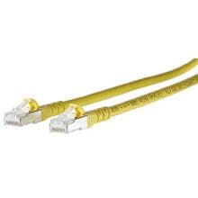 METZ CONNECT Patchkabel Cat.6A, 10G, AWG26, 0,5m, gelb