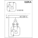 Gira 015900 Einsatz Wipp-Jalousieschalter, 10 A, 250 V~