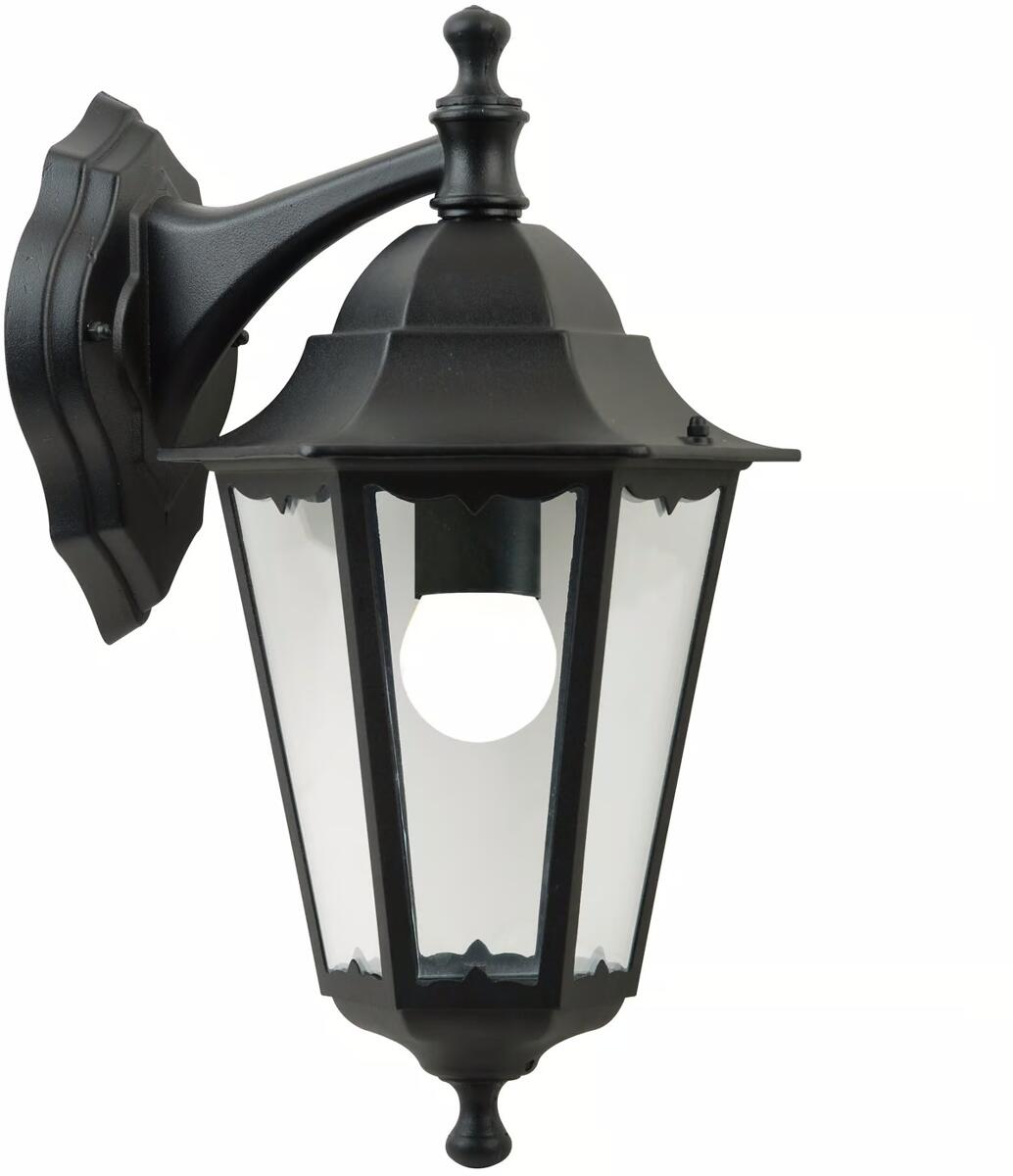 Nordlux Cardiff Down Wandleuchte, IP44, E27, 60W, schwarz (74381003)