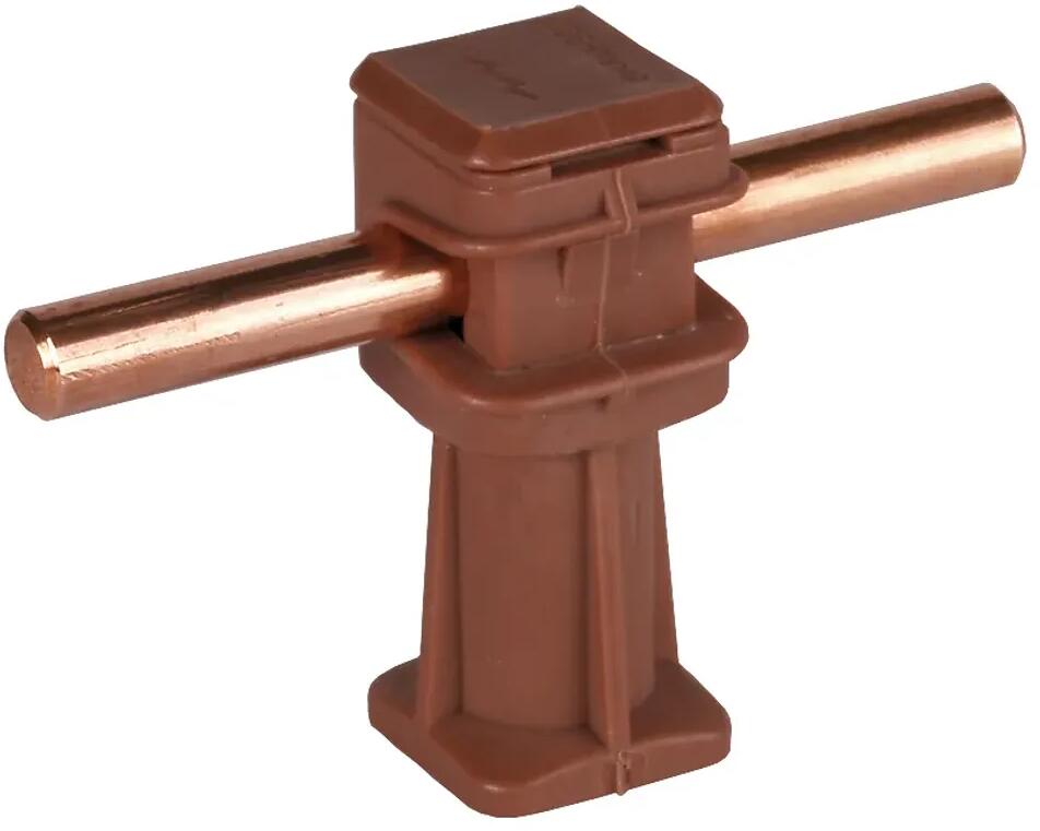 Dehn LH DS 8 H36 IGM8 BR Leitungshalter, DEHNsnap, H 36mm, für Rd 8mm, Gewinde M8, Kunststoff, braun (204037)