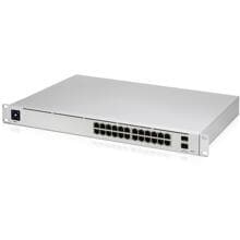 Ubiquiti UniFi Switch Pro Netzwerkswitch 24 Port, 2 SFP+, silber (USW-Pro-24)