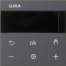 Gira 539328 System 3000 Raumtemperaturregler Display, System 55, anthrazit