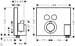 hansgrohe ShowerSelect Thermostat Unterputz für 2 Funktionen mit Schlauchanschluss und Duschkopfhalterung, Metall, 29 l/min, Chrom (15765000)