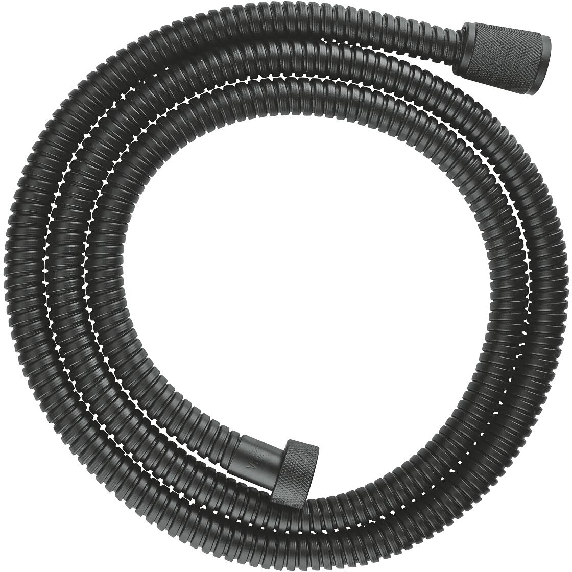 GROHE Vitalio Flex Metallbrauseschlauch, Long Life, TwistStop, 1500 mm, velvet black (27502KS1)
