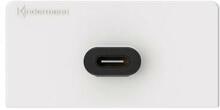 Kindermann Konnect design click Anschlussblende, USB Typ C, weiß (7456000549)