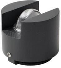 Brumberg NIAS LED-Bodenanbauleuchte, 230 V AC, 50 Hz, 3 W, asymmetrischer Abstrahlwinkel, graphit struktur (60122103)