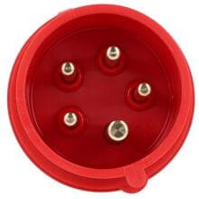 PCE SHARK CEE-Stecker, 16A, 5p, 6h, IP44/IP54, 400V, rot (015-6)