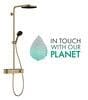 hansgrohe Pulsify S Duschsystem 260 1 Strahlart wassersparend mit ShowerTablet Select 400, Kunststoff, 7,5 l/min, 260 mm, Brushed Bronze, (24221140)