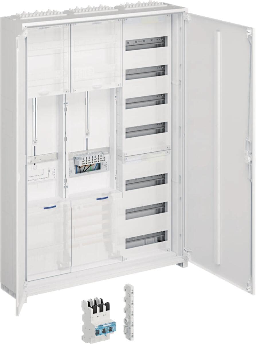 Hager ZB33WL16 Komplettschrank, universZ, 1ZP, SG, VT7, 1100x800x205mm, SKII, IP54, Ausführung Lux