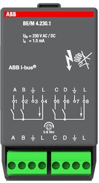 ABB BE/M4.230.1 Eingangsmodul, 4F, 230V (2CDG110005R0011) Elektroshop ...