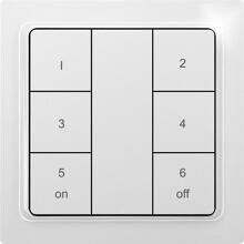 Eltako F6T55EB-Keypad-xx Funk-6-Kanal-Taster in E-Design55 als Keypad