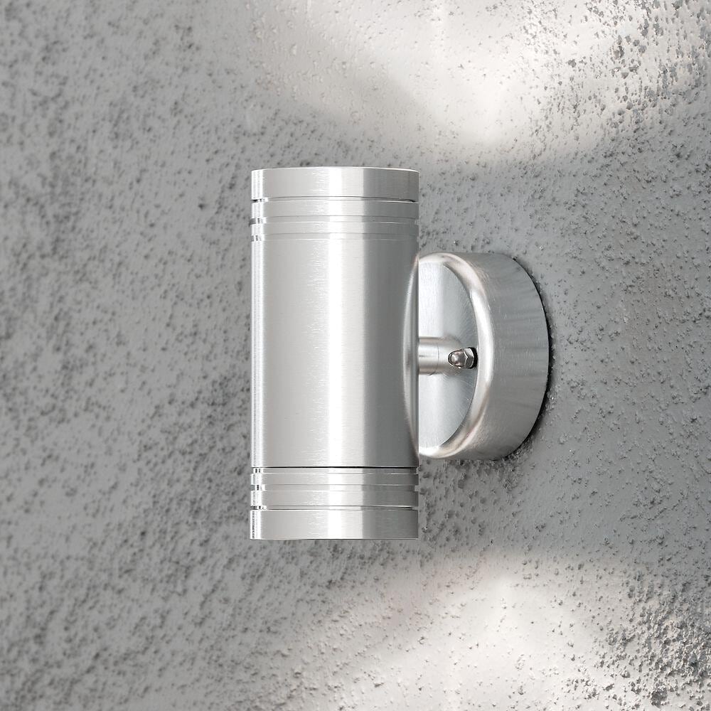 Konstsmide Monza Wandleuchte, 230 V, 6 W, silber (7904-310)