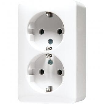 SCHUKO Steckdose 16 A 250 V , alpinweiß, JUNG 6020AWW