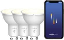 Nordlux Smart GU10, 3-pack PAR16 Leuchtmittel, 2200-6500K, 420L, 4,8W, dimmbar, klar (2270031000)