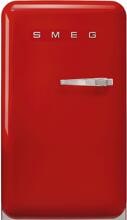 Smeg FAB10LRD6 50"s Style Stand Kühlschrank, 54,5 cm breit,122 L, Linksanschlag, rot
