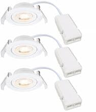 Nordlux Monolo 3-Kit Einbaustrahler, IP20, 3000 K, 450 lm, weiß (2510310101)