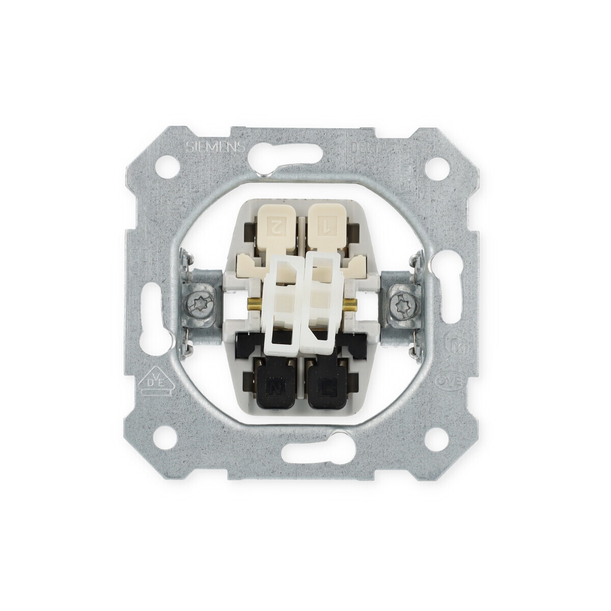 Siemens DELTA Taster-Geräteeinsatz UP, Doppeltaster, 2S, 10A, 250V ...