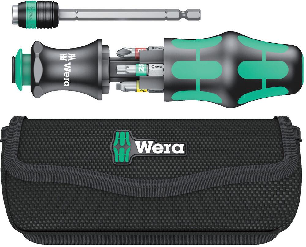 Wera Kraftform Kompakt 20 Tool Finder 1 mit Tasche, Griff -Wechselklingensystem, 7‐teilig (05051016001)