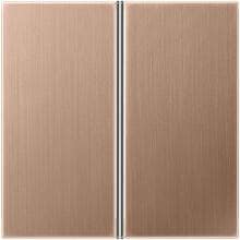 Jung BRG2402TSA Tastensatz, F40, Metall, PVD-beschichtet, Serie LS, 2-fach, Bronze gebürstet