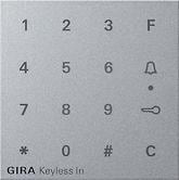 Gira 851326 Aufsatz Codetastatur Keyless In, System 55, aluminium
