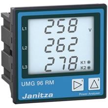 Janitza UMG 96RM-E 52.22.062 Multifunktionaler Netzanalysator mit Ethernet und RCM, 90-277V (5222062)