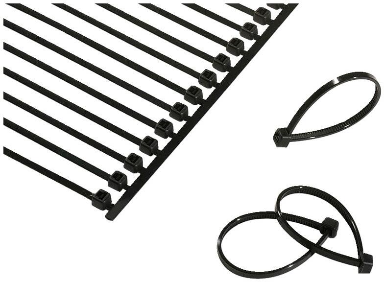 Hellermann T18RA50 Kabelbinderkette, 2,5x100mm, schwarz, 2000 Stück (120-40020)