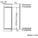 Bosch KIL72AFE0 Einbaukühlschrank, Nischenhöhe: 158cm, 248l, Festtürtechnik, SuperKühlen, VarioShelf