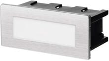 EMOS ZC0110 LED-Treppenlicht, 1,5W, 123x53mm, Neutralweiß, IP65, Edelstahl (1545000100)