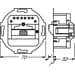 Busch-Jaeger 0213 UAE-Anschlussdose, 1 Steckbuchse, 8-polig (2CKA000230A0227)