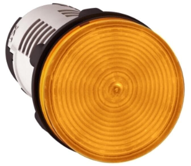 Schneider Electric Leuchtmelder, Harmony XB7, Monoblock, Kunststoff, Ø22mm, orange, integrierte LED, 120V AC, Schraubklemme (XB7EV08GP)