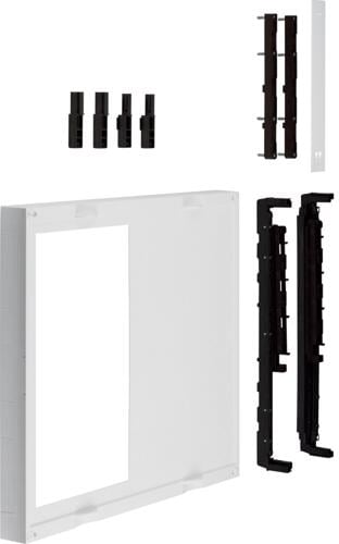 Hager UE32B8N Baustein, universN, 450x500mm, für 9 NH00-Leisten auf Sammelschienensystem 60mm, waagrecht