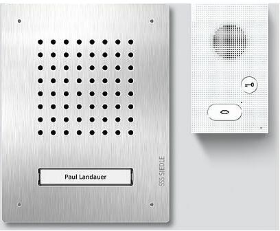 SIEDLE SET CLAB 850-1 E/W Audio-Set Classic Edelstahl Elektroshop Wagner