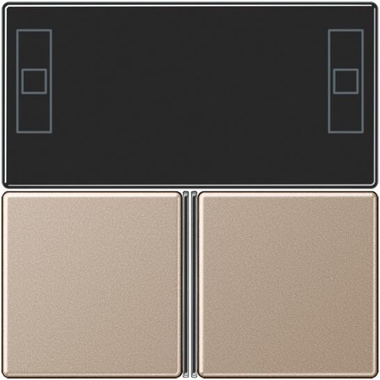 Jung A4093TSACH Tastensatz, komplett, A 500, Aplus & A creation, Champagner