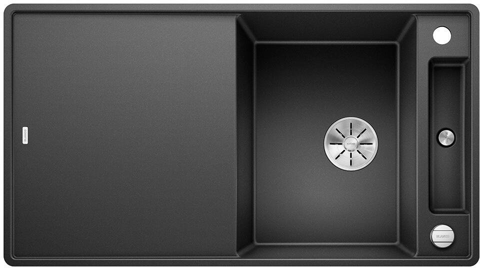 Blanco Axia III 5 S-F Granitspüle mit Ablauffernbedienung/Glasschneidbrett, reversibel, anthrazit (523231)